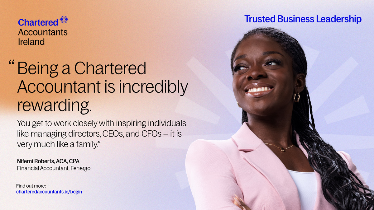 Chartered Accountants Ireland Student Recruitment Campaign Banner